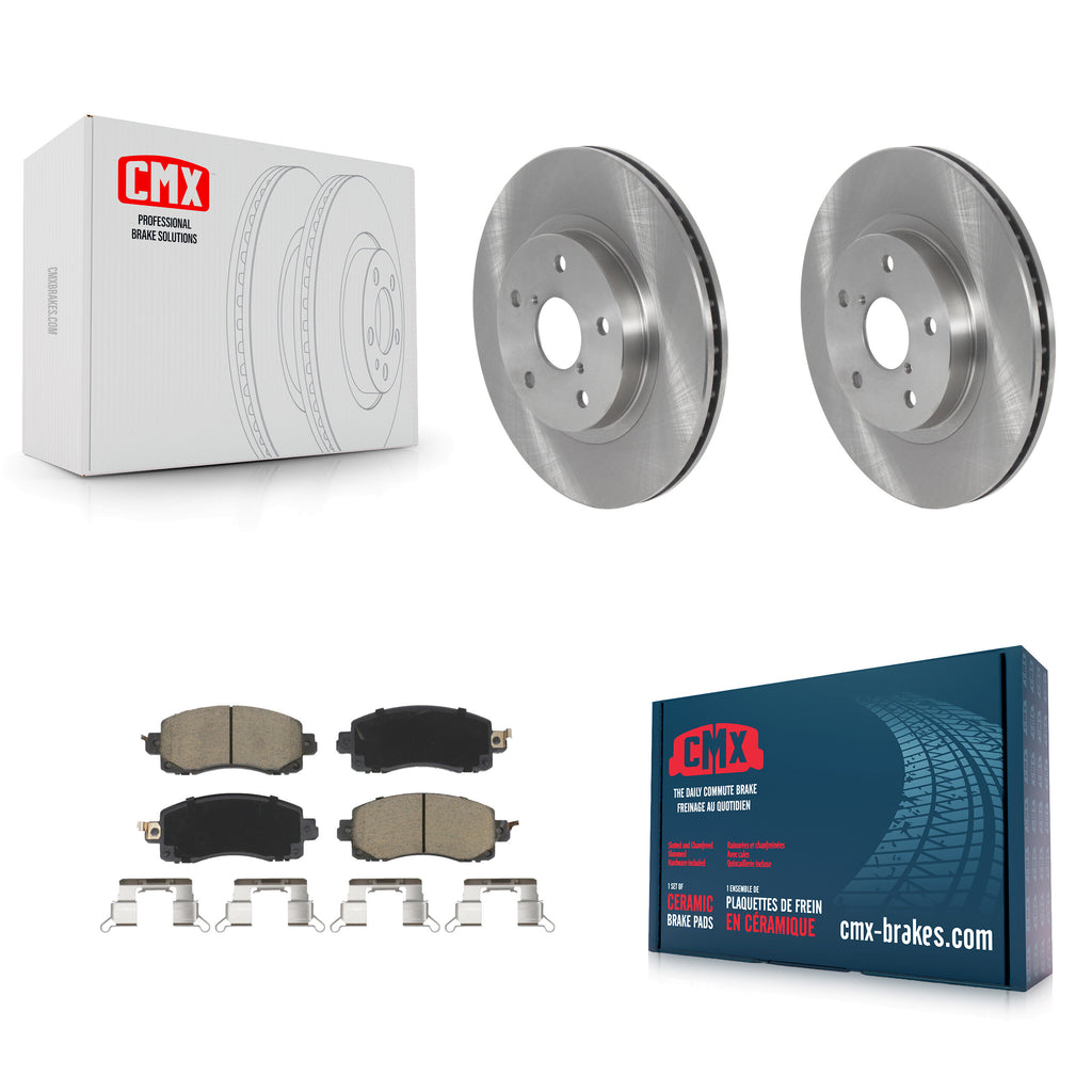 Front Disc Brake Rotors And Ceramic Pads Kit For Subaru Forester