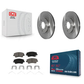 Front Disc Brake Rotors And Ceramic Pads Kit For Kia Niro Hyundai Ioniq