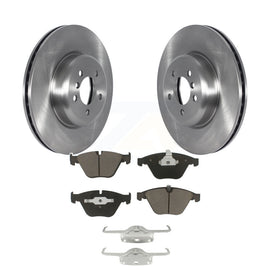 [Front] 2012 BMW 335i With Blue Painted Calipers Premium OE Brake Rotors & Ceramic Pads Kit For Max Braking