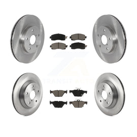 Front Rear Disc Brake Rotors And Ceramic Pads Kit For Subaru Forester