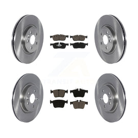 Front Rear Brake Rotors Ceramic Pad Kit For Jaguar F-Pace Land Rover Range Velar
