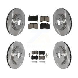 [Front+Rear] 2016 Tesla S From 04 Premium OE Brake Rotors & Ceramic Pads Kit For Max Braking
