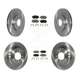 Front Rear Disc Brake Rotors And Ceramic Pads Kit For Kia Niro Hyundai Ioniq