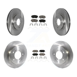 Front Rear Disc Brake Rotors And Ceramic Pads Kit For Kia Niro Hyundai Ioniq