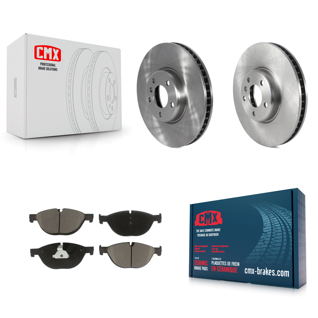 Front Brake Rotors Ceramic Pad Kit For BMW 550i xDrive 650i 740Li 740i 535i GT 7