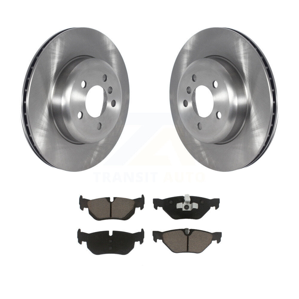 Rear Disc Brake Rotors And Ceramic Pads Kit For 2013 BMW 328i xDrive 3.0L