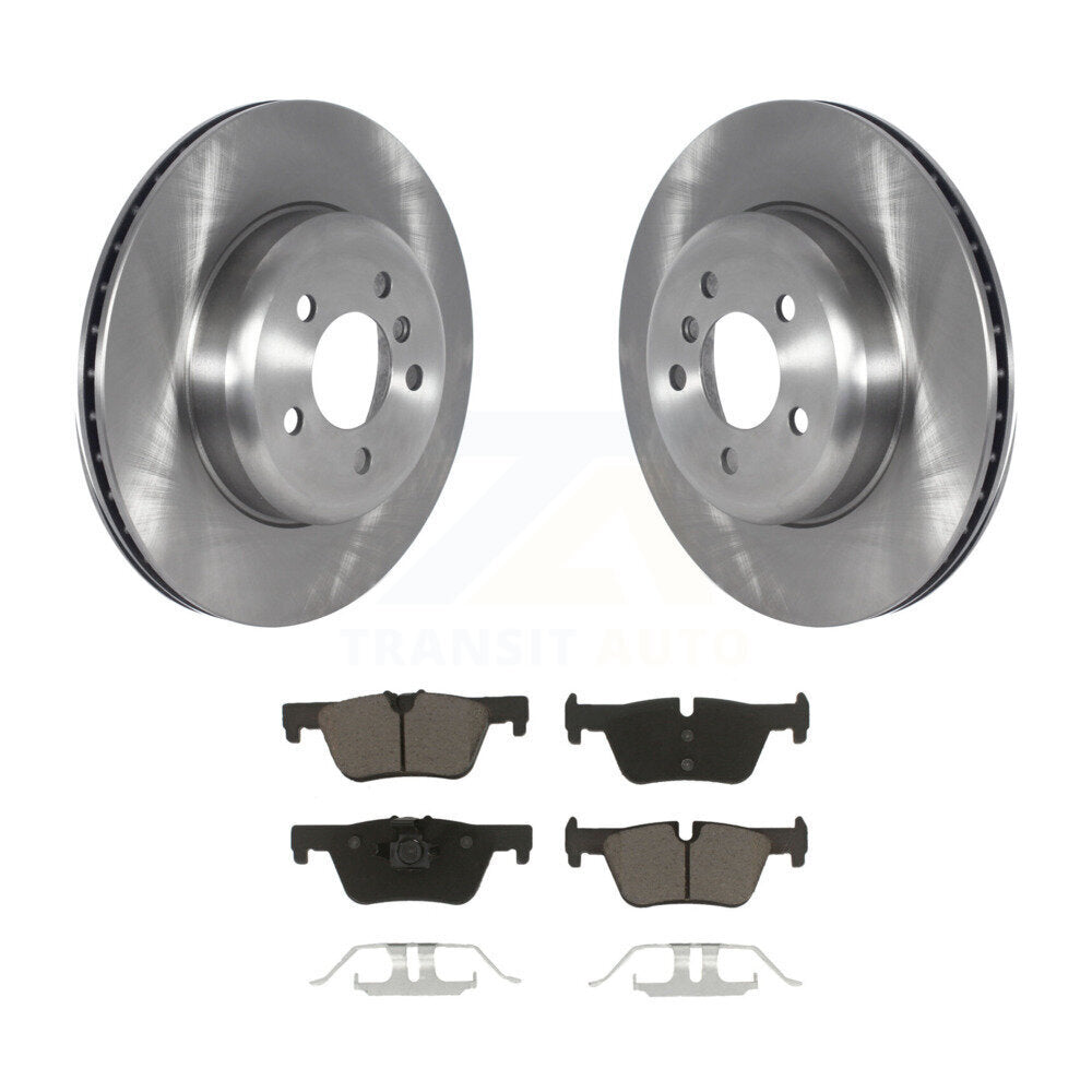 Rear Disc Brake Rotors And Ceramic Pads Kit For BMW 330i GT xDrive 328i