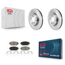 Charger l'image dans la galerie, Front Disc Brake Rotors And Ceramic Pads Kit For Mazda 3