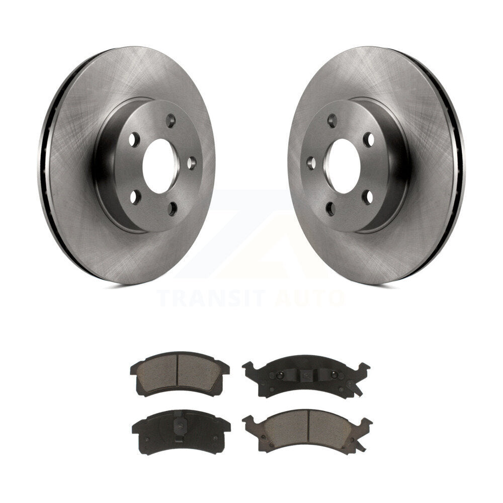 Front Brake Rotor & Ceramic Pad Kit For Chevrolet Cavalier Pontiac Sunfire Grand