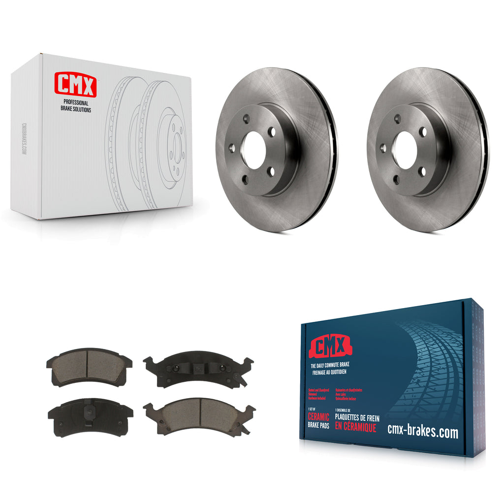 Front Brake Rotor & Ceramic Pad Kit For Chevrolet Cavalier Pontiac Sunfire Grand