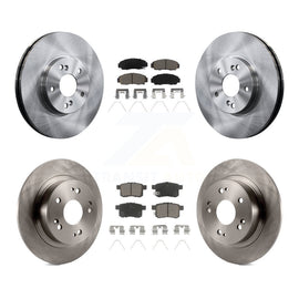 Front Rear Disc Brake Rotors And Ceramic Pads Kit For Honda Accord Acura TSX