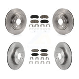 Front Rear Disc Brake Rotors & Ceramic Pad Kit For Nissan Rogue Sport Qashqai SL