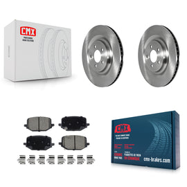 Rear Disc Brake Rotor & Ceramic Pad Kit For Ford Explorer Lincoln Aviator Police