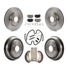 Load image into Gallery viewer, Front Rear Disc Brake Rotors Ceramic Pad And Drum Kit (7Pc) For Chevrolet Malibu