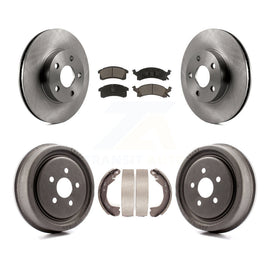Front Rear Disc Brake Rotors Ceramic Pads And Drum Kit For Chevrolet Cavalier