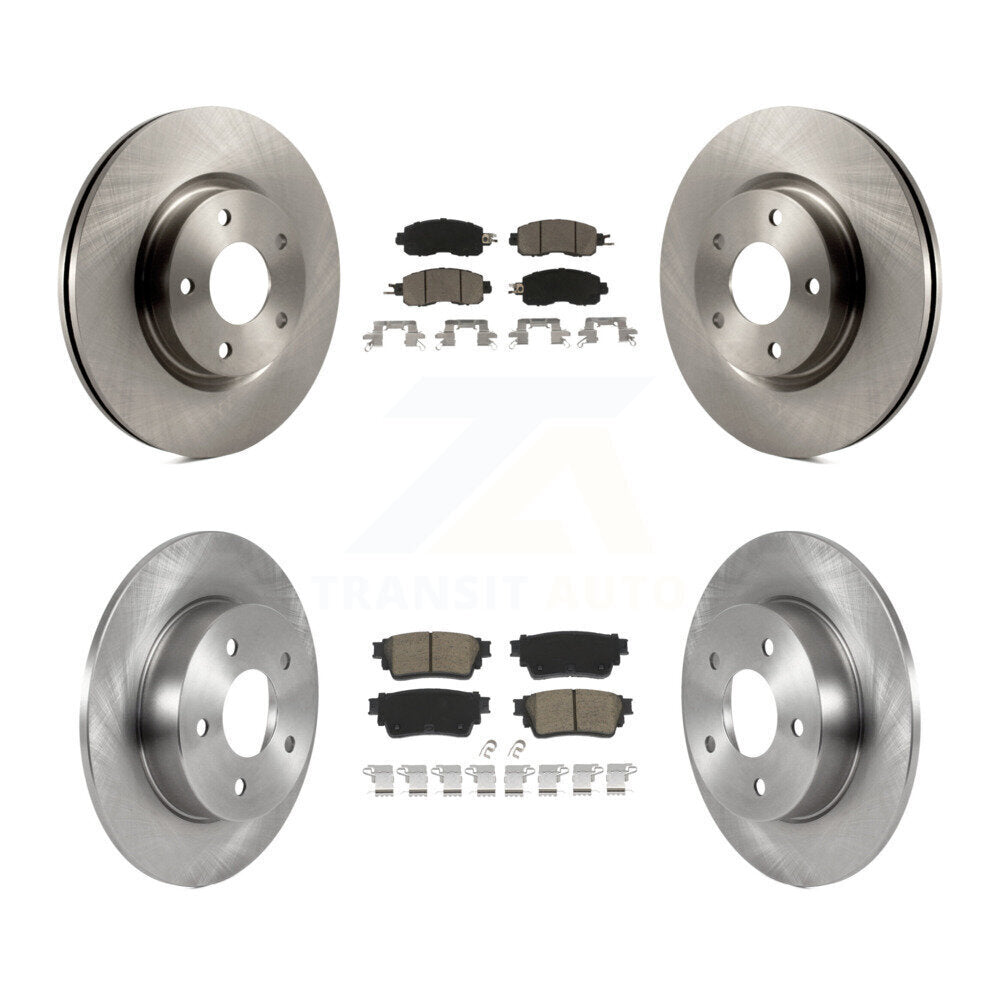 Front Rear Disc Brake Rotors And Ceramic Pads Kit For Nissan Altima K8C-103093