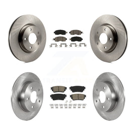 Front Rear Disc Brake Rotors And Ceramic Pads Kit For Nissan Altima K8C-103093