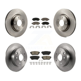 Front Rear Disc Brake Rotors And Ceramic Pad Kit For 2019-2020 Nissan Altima AWD