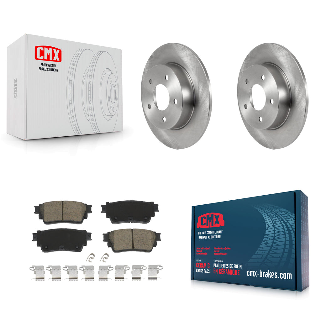 Rear Disc Brake Rotors And Ceramic Pads Kit For Nissan Kicks Altima K8C-103097