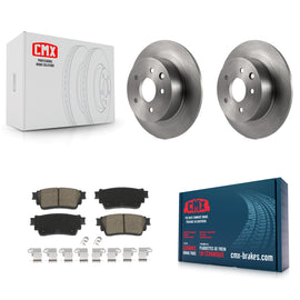 Rear Brake Rotor Ceramic Pad Kit For Nissan Altima AWD With Manual Parking