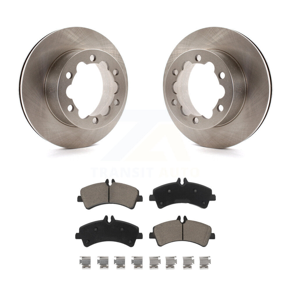 Rear Disc Brake Rotors And Ceramic Pad Kit For Sprinter 3500 Mercedes-Benz Dodge