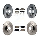 Front Rear Disc Brake Rotors And Ceramic Pads Kit For Mitsubishi Eclipse Cross