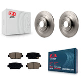 Rear Disc Brake Rotors And Ceramic Pads Kit For Mitsubishi Eclipse Cross
