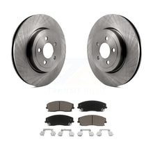 Charger l&#39;image dans la galerie, Front Brake Rotors &amp; Ceramic Pad Kit For Dodge Charger With 345mm Diameter Rotor