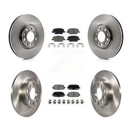 Front Rear Disc Brake Rotors And Ceramic Pads Kit For Jeep Compass