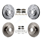 [Front+Rear] 06-07 Honda Accord Hybrid with 3.0L Premium OE Brake Rotors & Ceramic Pads Kit For Max Braking