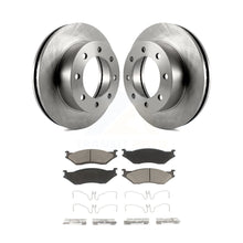 Charger l&#39;image dans la galerie, Front Brake Rotors &amp; Ceramic Pad Kit For Ford F-450 Super Duty With 8 Lug Wheels