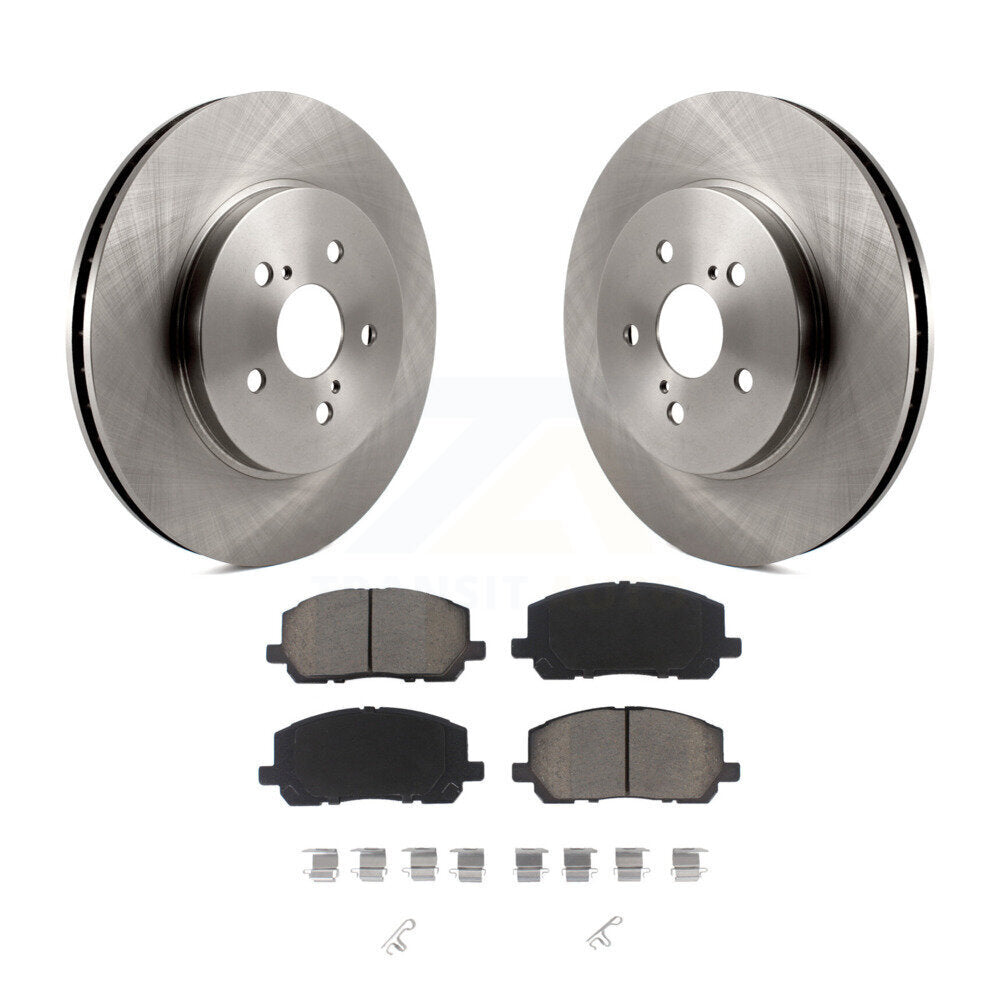 Front Brake Rotor Ceramic Pad Kit For 2006-2007 Toyota Highlander Hybrid Limited