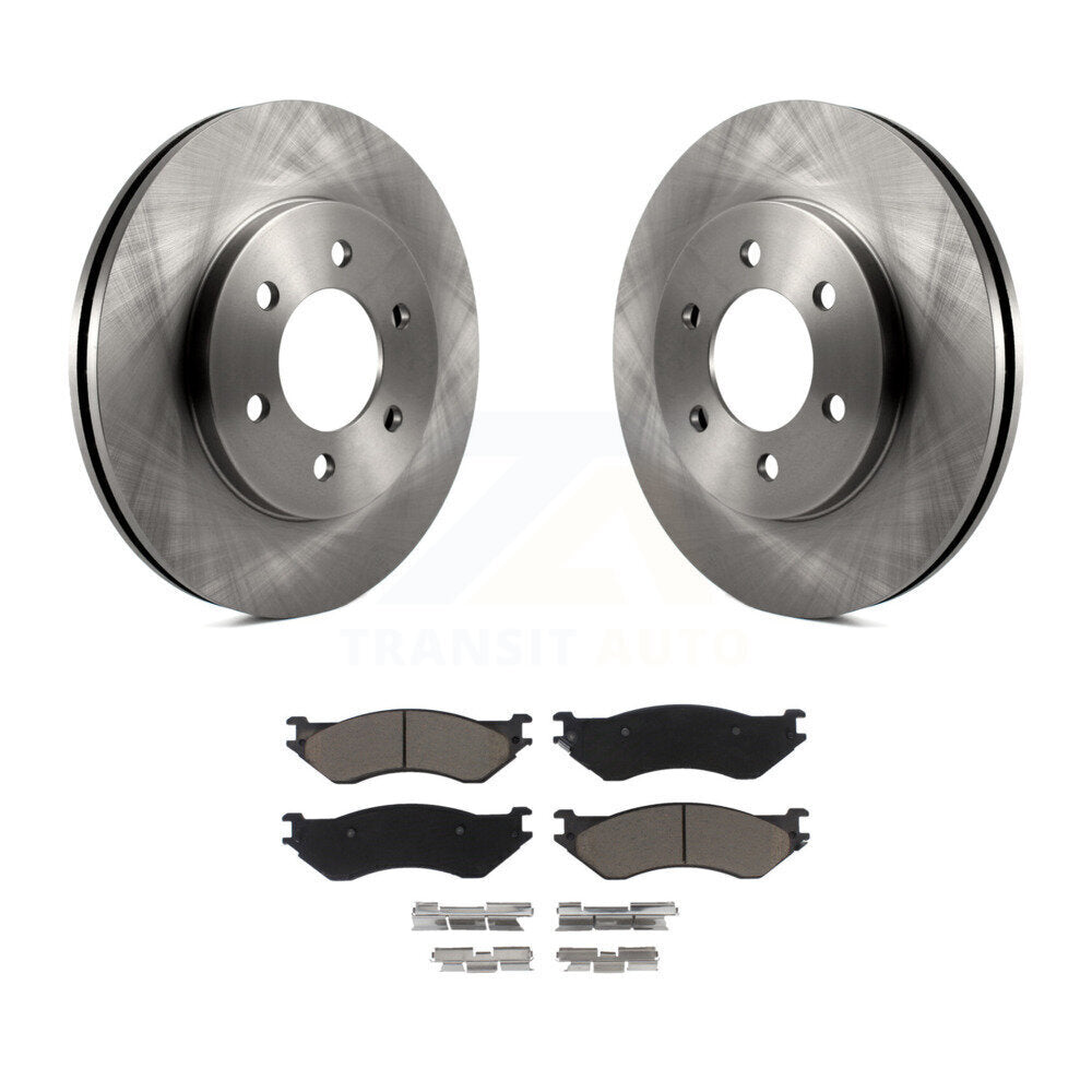 Front Disc Brake Rotors Ceramic Pad Kit For 2002 Lincoln Navigator From 03 19 02