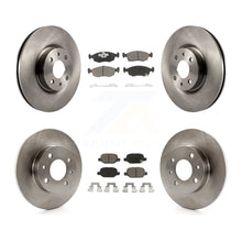 Charger l'image dans la galerie, Front Rear Disc Brake Rotors And Ceramic Pads Kit For Fiat 500
