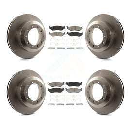 Front Rear Brake Rotor & Ceramic Pad Kit For International IC Corporation AE Bus