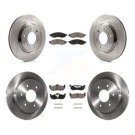 [Front+Rear] 2007 Nissan TITAN From 04 07 Premium OE Brake Rotors & Ceramic Pads Kit For Max Braking