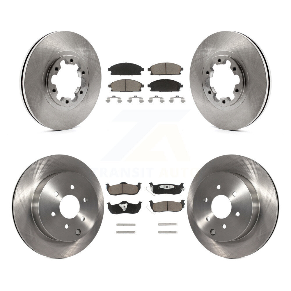 [Front+Rear] 2004 Nissan Pathfinder From 08 Premium OE Brake Kit & Ceramic Pads For Max Braking