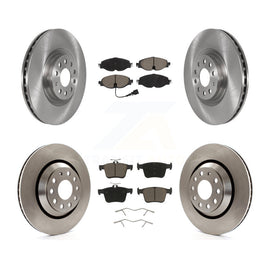 [Front+Rear] 2019-2020 Audi A3 Quattro Premium OE Brake Rotors & Ceramic Pads Kit For Max Braking
