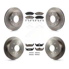 Front Rear Disc Brake Rotors And Ceramic Pads Kit For 2004 Ford F-150 4WD