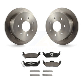[Rear] 2004 Ford F-150 With Solid Rear Premium OE Brake Rotors & Ceramic Pads Kit For Max Braking