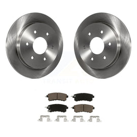 [Rear] 2017-2019 Nissan Armada With Solid Rotor Premium OE Brake Rotors & Ceramic Pads Kit For Max Braking