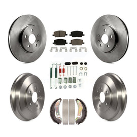 Front Rear Disc Brake Rotors Ceramic Pads And Drum Kit (7Pc) For Chevrolet Trax