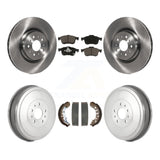 Front Rear Brake Rotor Ceramic Pad And Drum Kit For 2015-2021 Ram ProMaster City