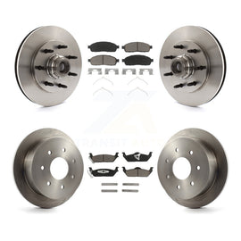 Front Rear Disc Brake Rotors And Ceramic Pads Kit For 2004 Ford F-150 RWD