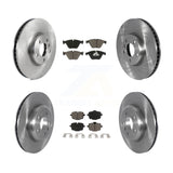 Front Rear Disc Brake Rotors And Ceramic Pads Kit (6Pc) For BMW 535i