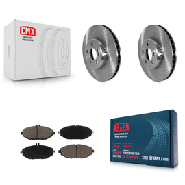 Front Brake Rotor & Ceramic Pad Kit For Mercedes-Benz C300 Without Sport Package