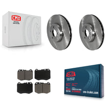Charger l'image dans la galerie, Front Disc Brake Rotors And Ceramic Pads Kit For Mercedes-Benz C300 C400 C350e
