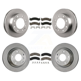 Front Rear Disc Brake Rotors And Ceramic Pads Kit For Chevrolet Express 4500
