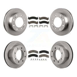 Front Rear Disc Brake Rotors And Ceramic Pads Kit For Chevrolet Express 4500