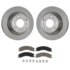 Rear Brake Rotor Ceramic Pad Kit For Chevrolet Express 4500 3.20